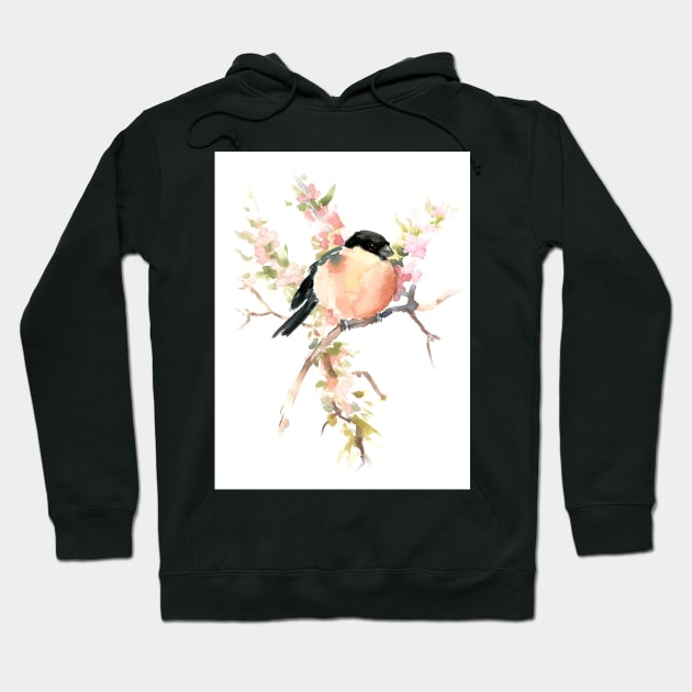 Bullfinch and Spring Hoodie by surenart